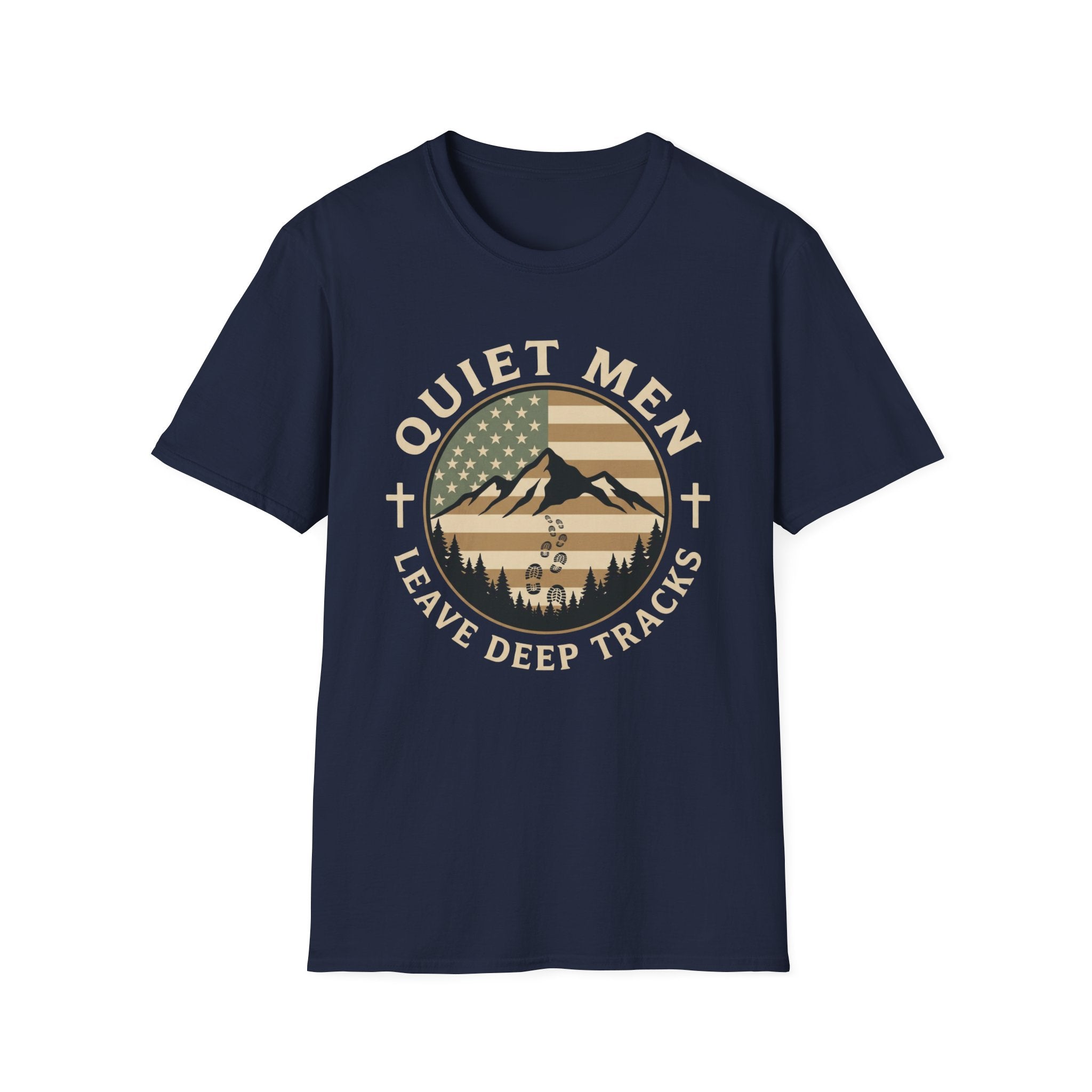 Quiet Men - Deep Tracks (Flag) T-Shirt
