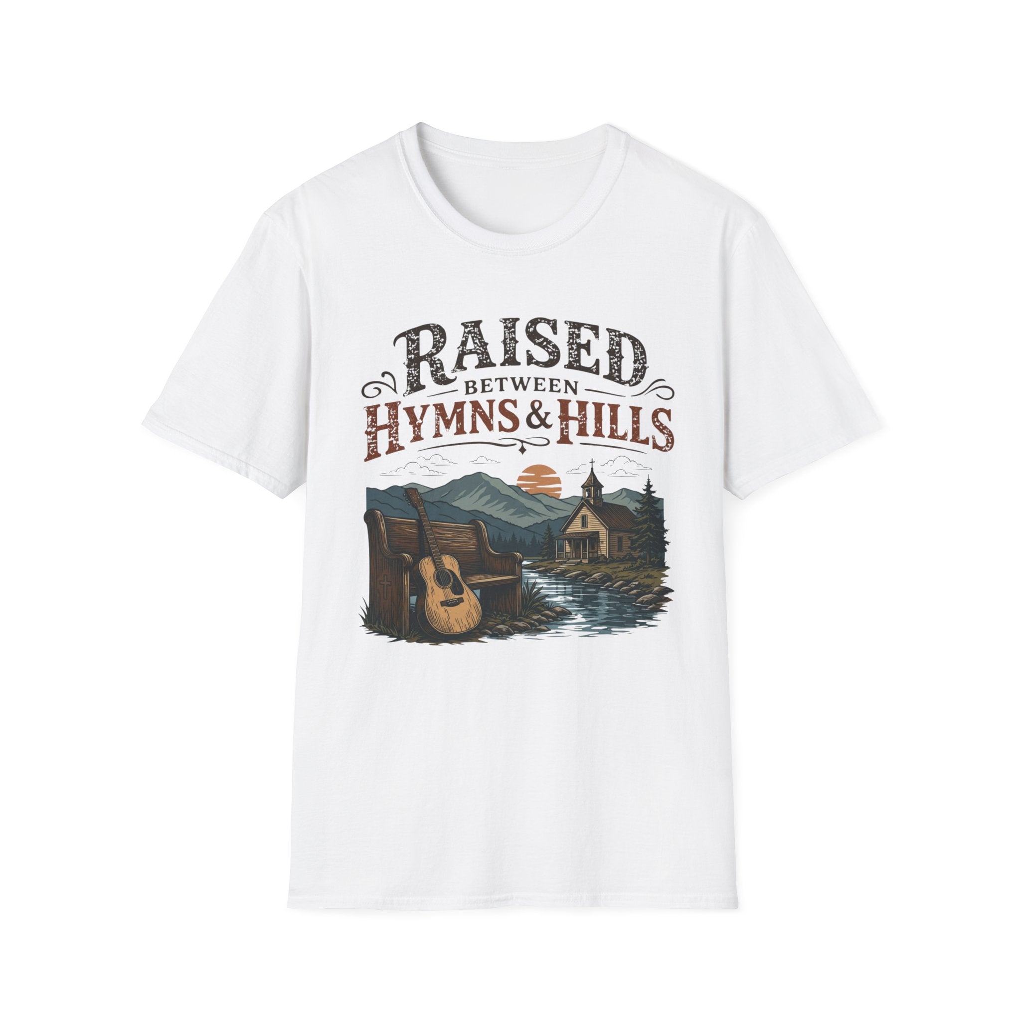 Raised Between Hymns and Hills T-Shirt