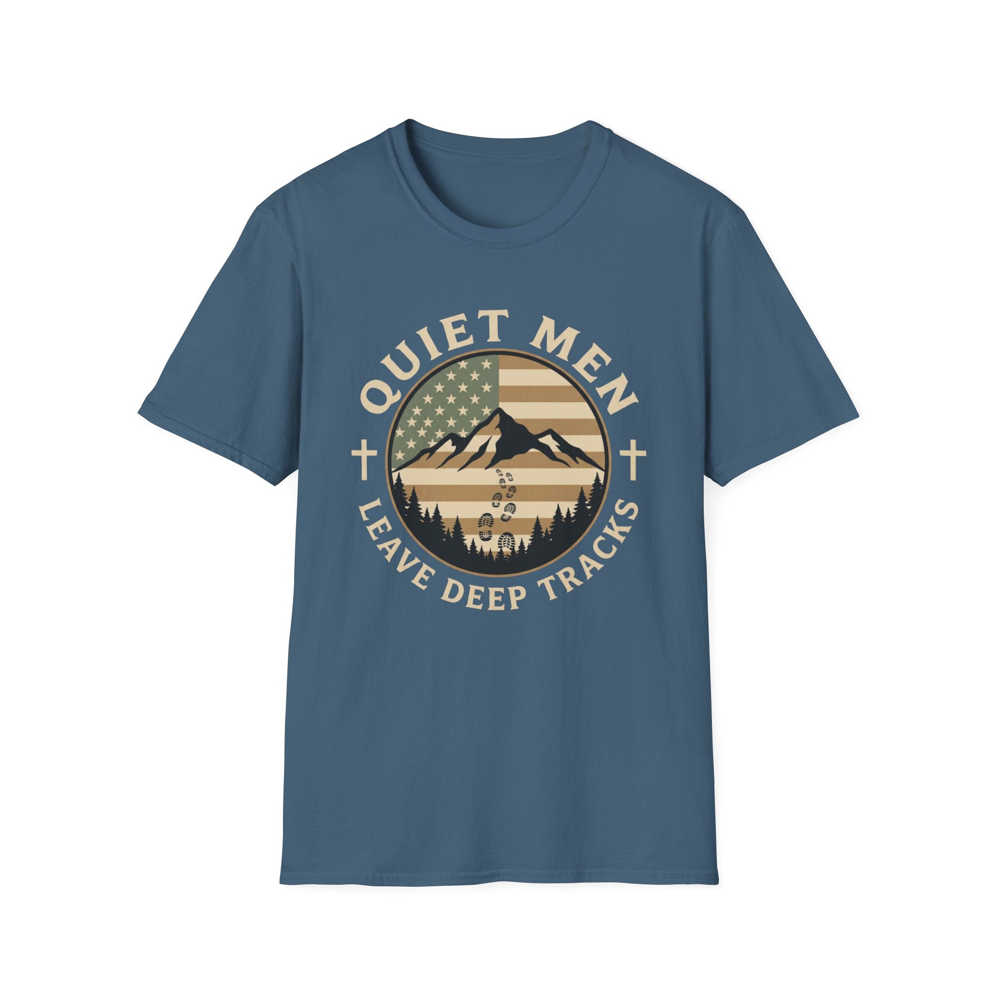 Quiet Men - Deep Tracks (Flag) T-Shirt