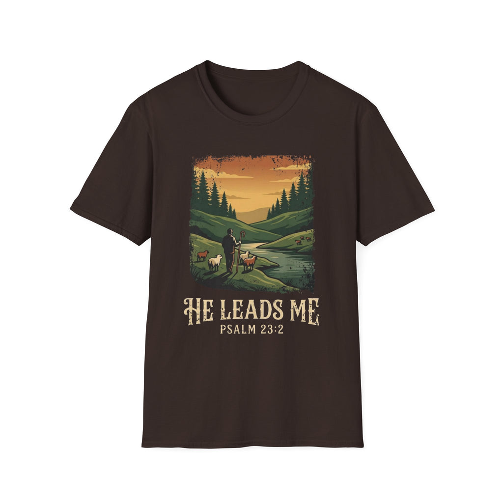 He Leads Me T-Shirt