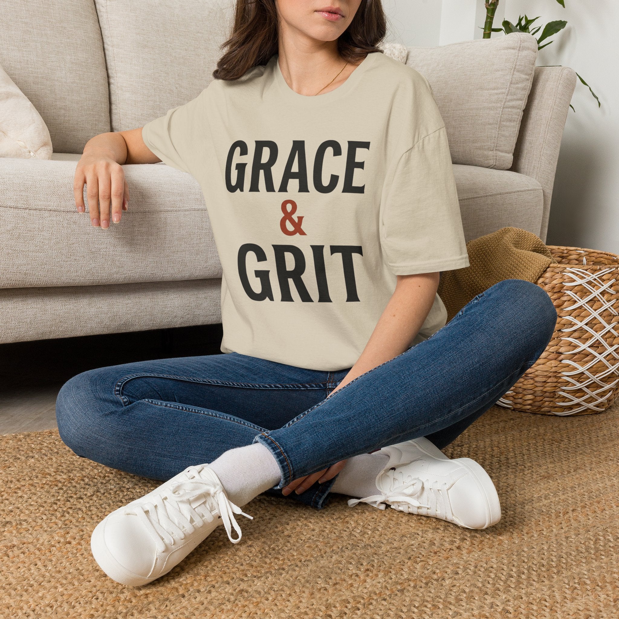 Grace & Grit (Typography) T-Shirt