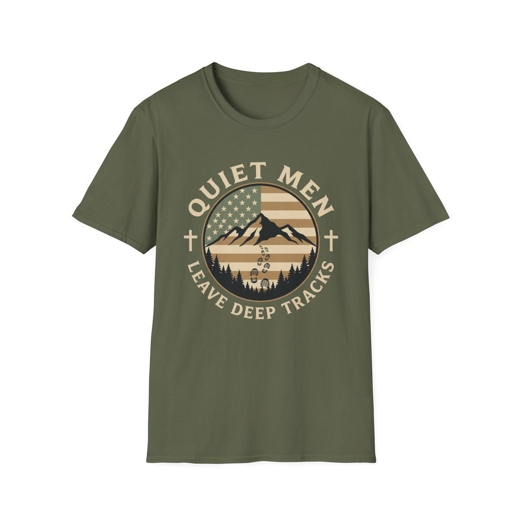 Quiet Men - Deep Tracks (Flag) T-Shirt