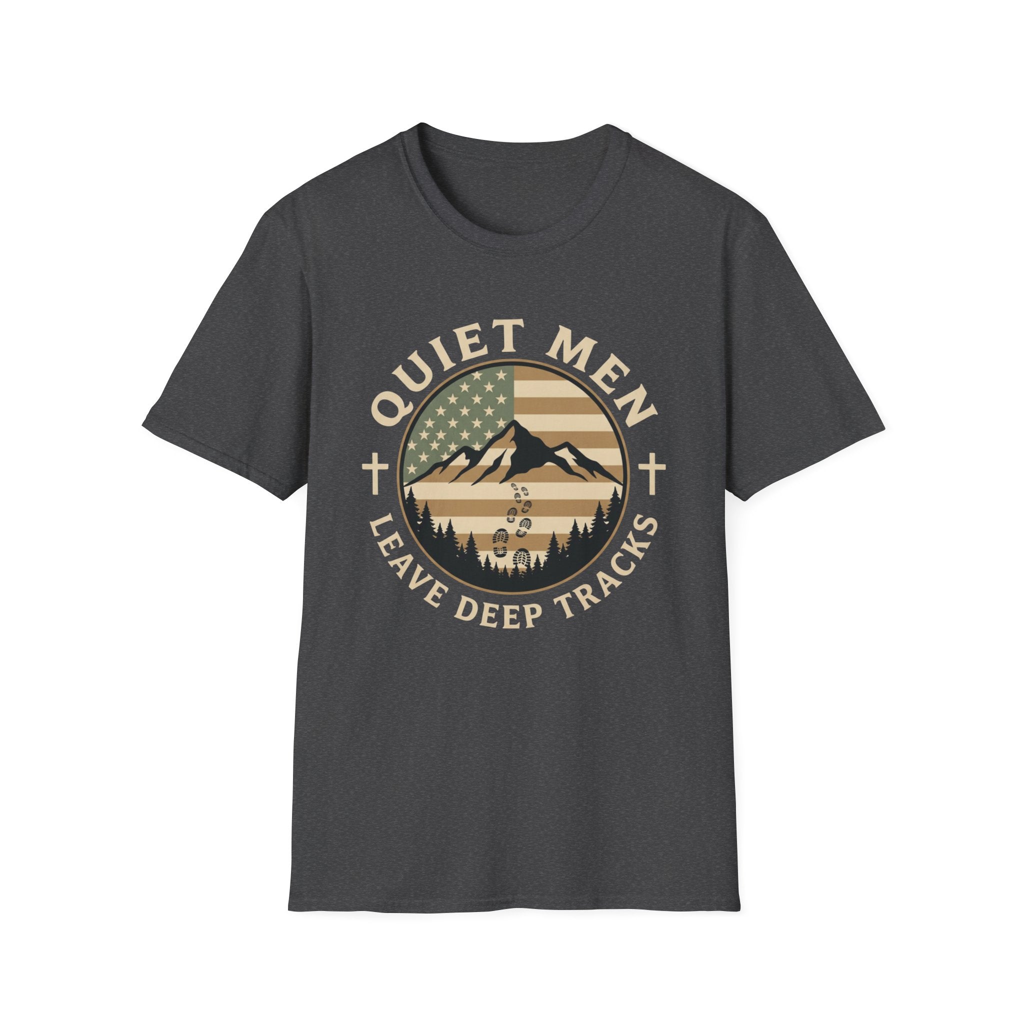 Quiet Men - Deep Tracks (Flag) T-Shirt