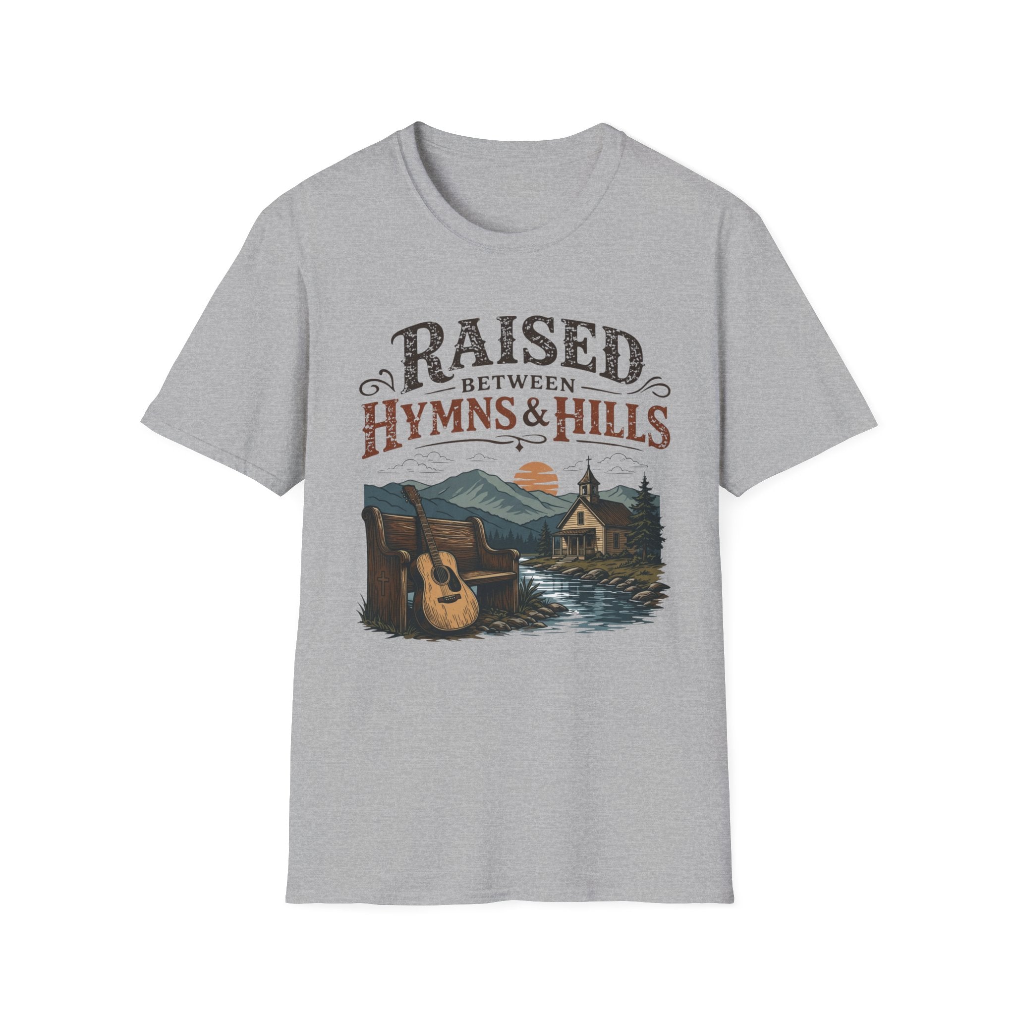 Raised Between Hymns and Hills T-Shirt