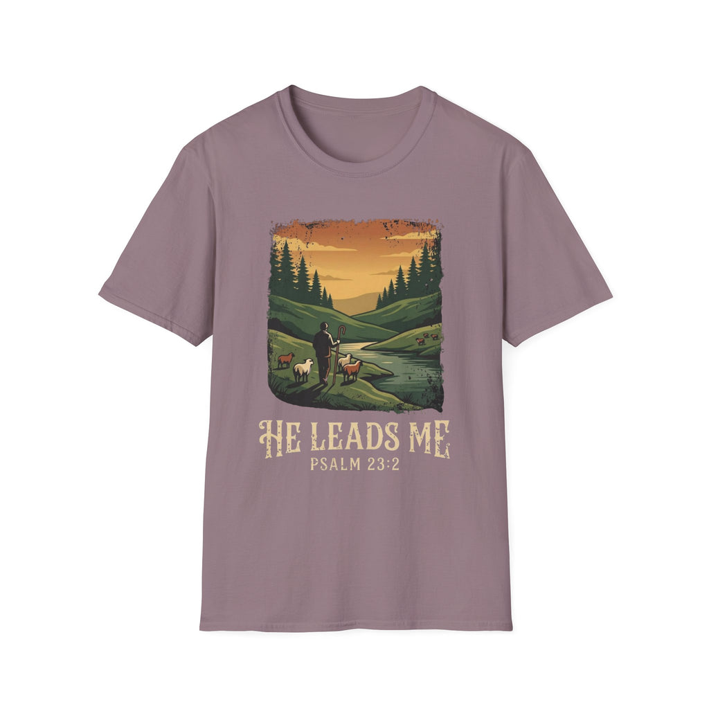 He Leads Me T-Shirt