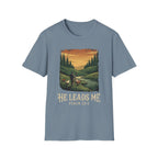 He Leads Me T-Shirt