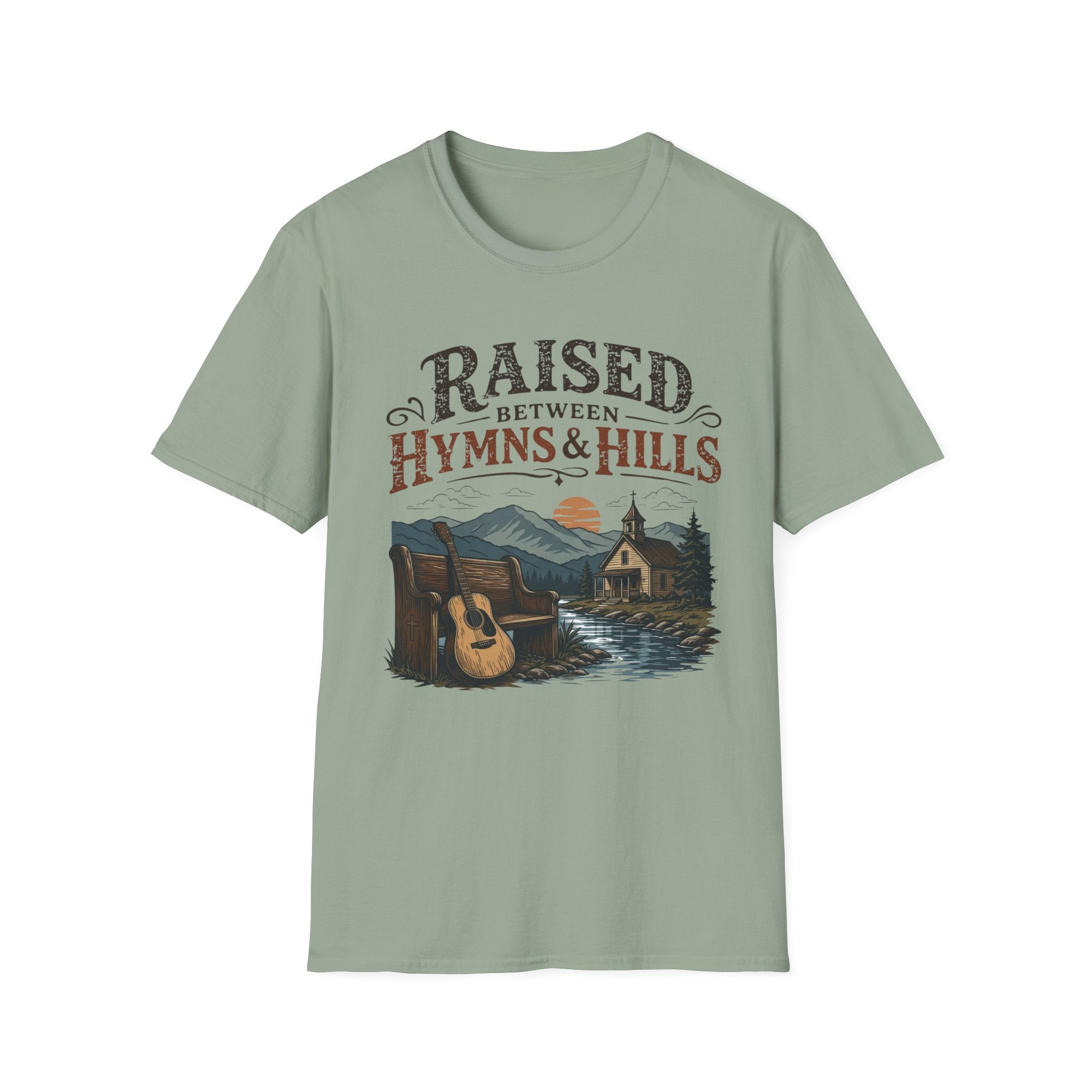 Raised Between Hymns and Hills T-Shirt