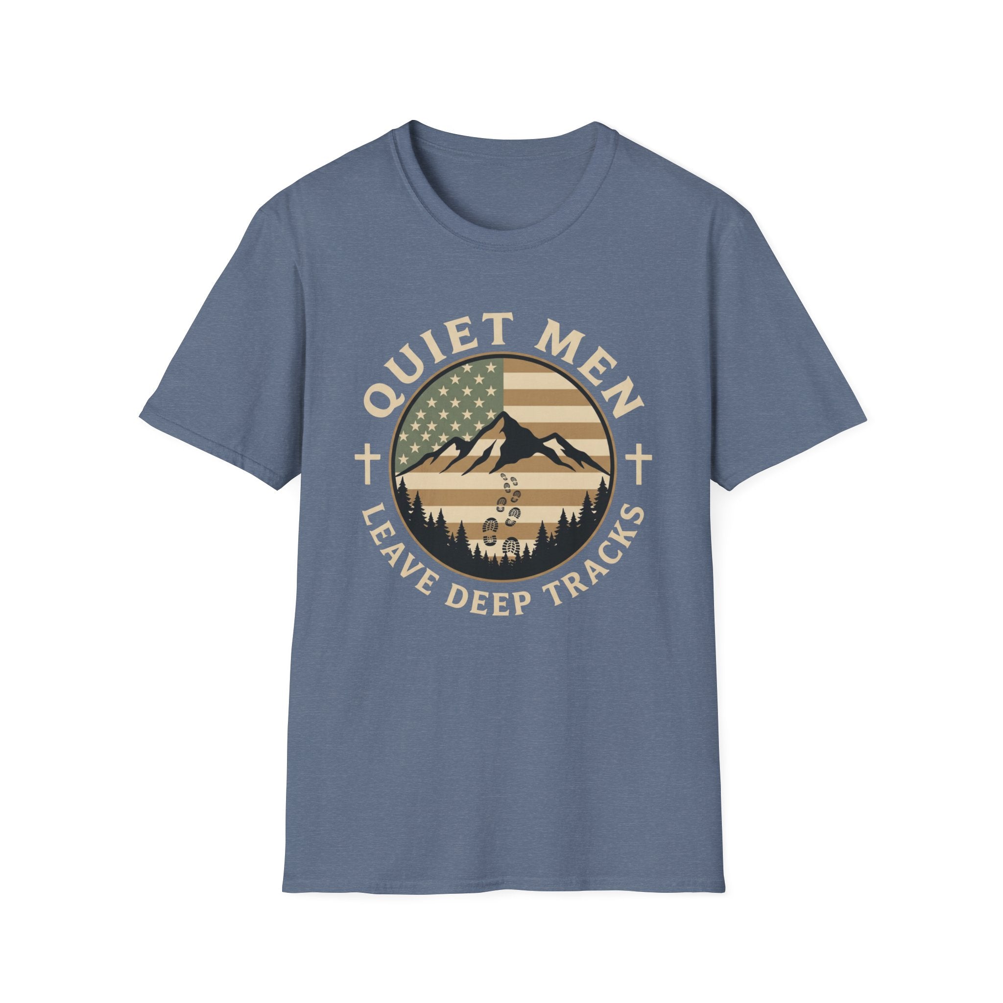 Quiet Men - Deep Tracks (Flag) T-Shirt