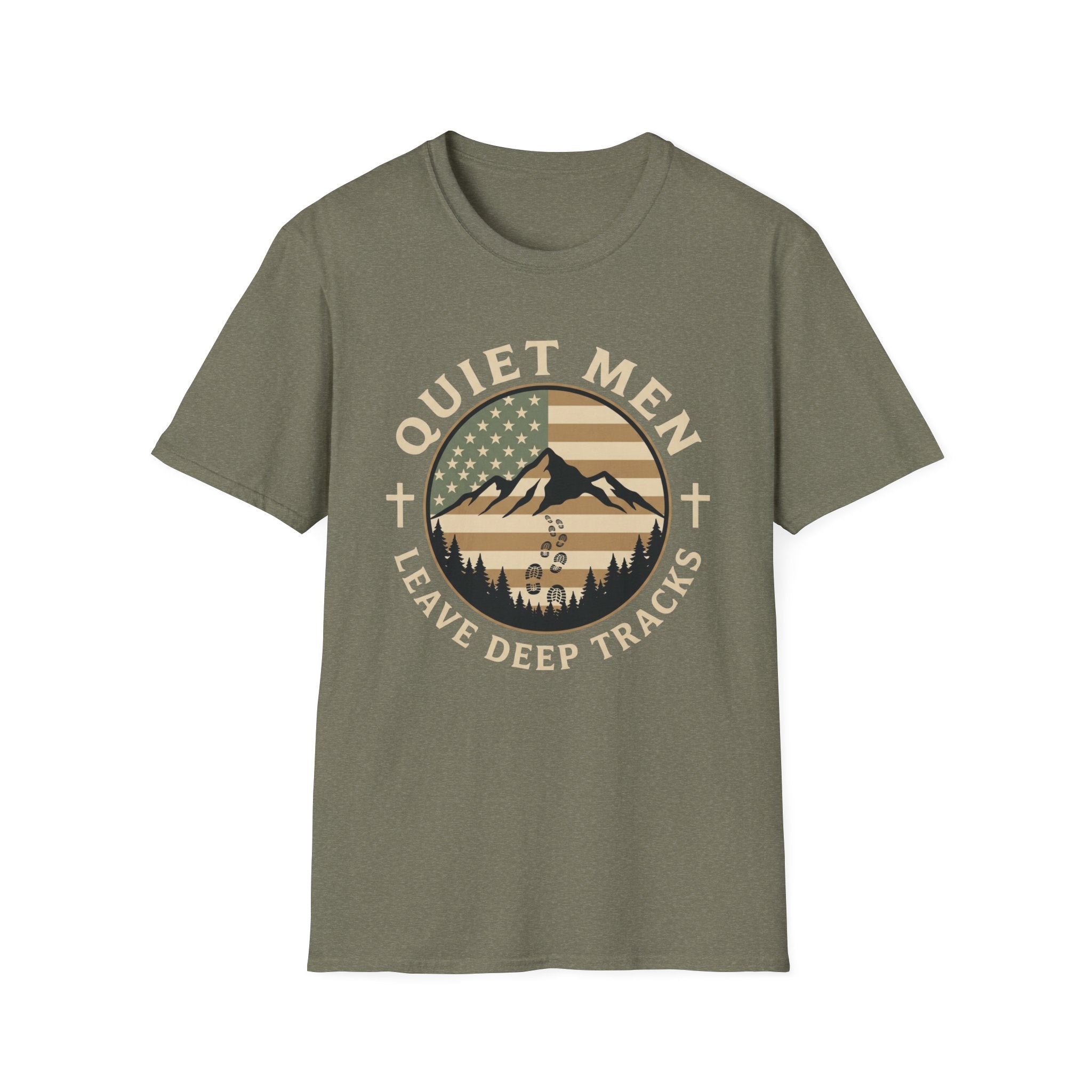 Quiet Men - Deep Tracks (Flag) T-Shirt