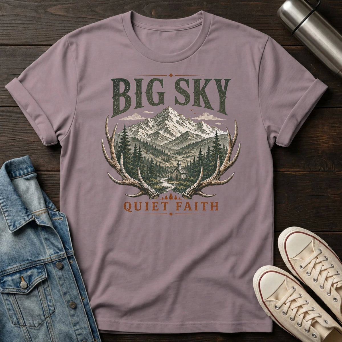 Big Sky Quiet Faith T-Shirt