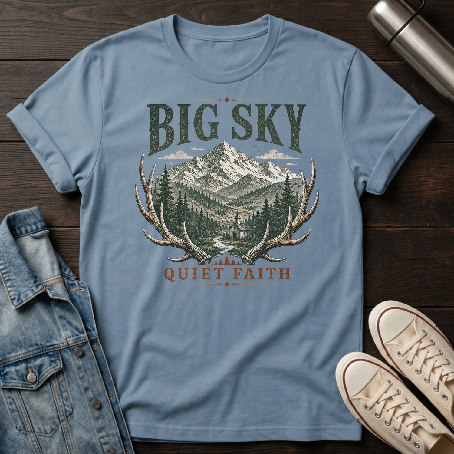 Big Sky Quiet Faith T-Shirt