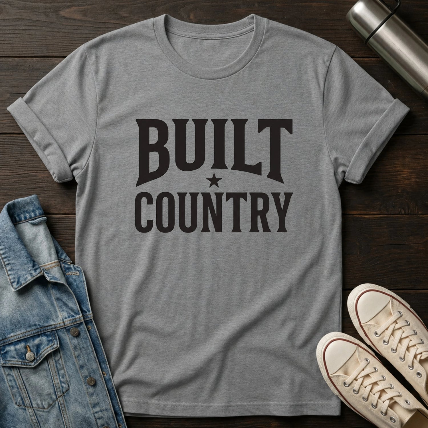 Built Country (Typography) T-Shirt