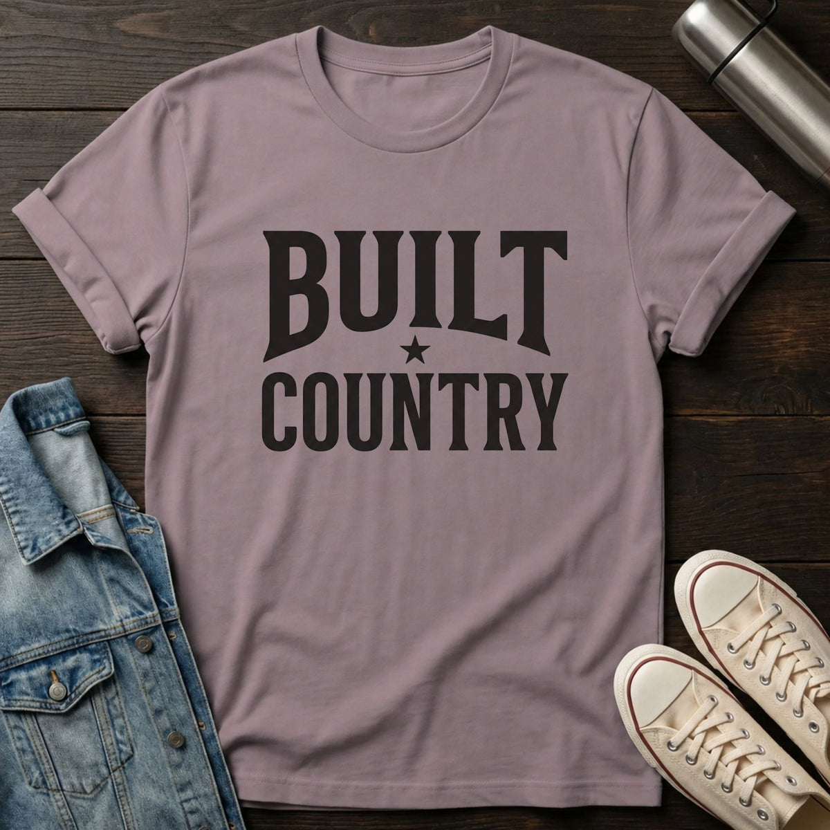 Built Country (Typography) T-Shirt