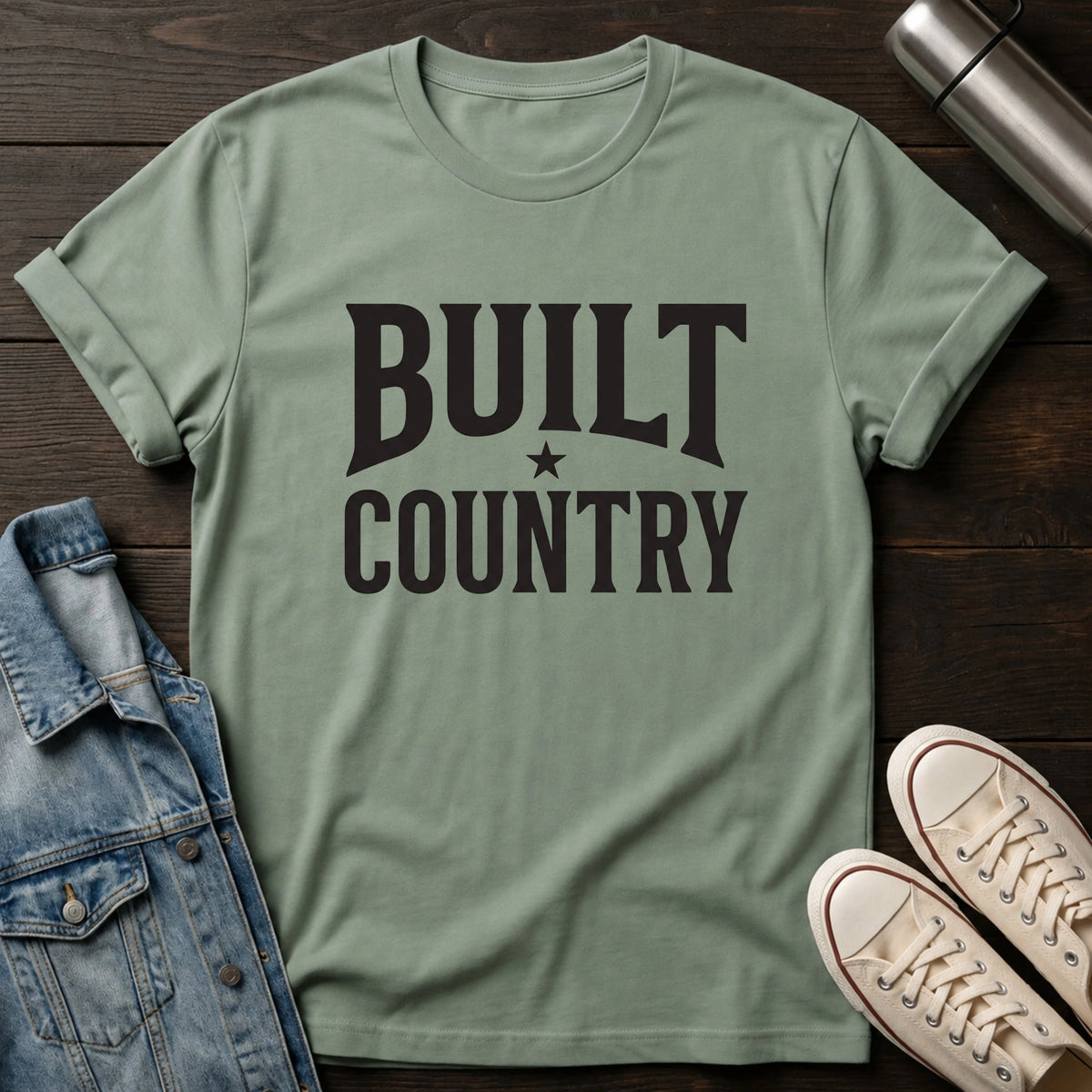 Built Country (Typography) T-Shirt