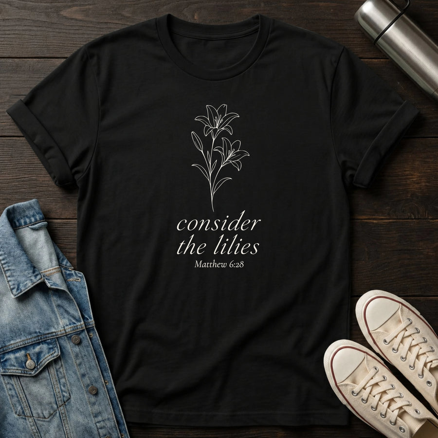 Black — Consider the Lilies T-Shirt