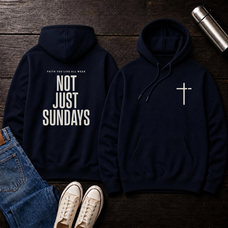 Navy — Faith All Week Hoodie