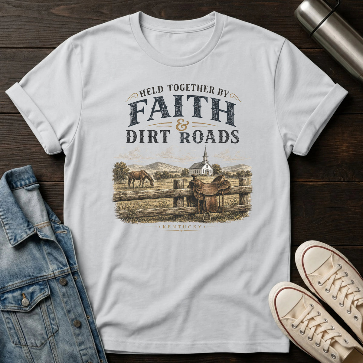 Faith and Dirt Roads T-Shirt