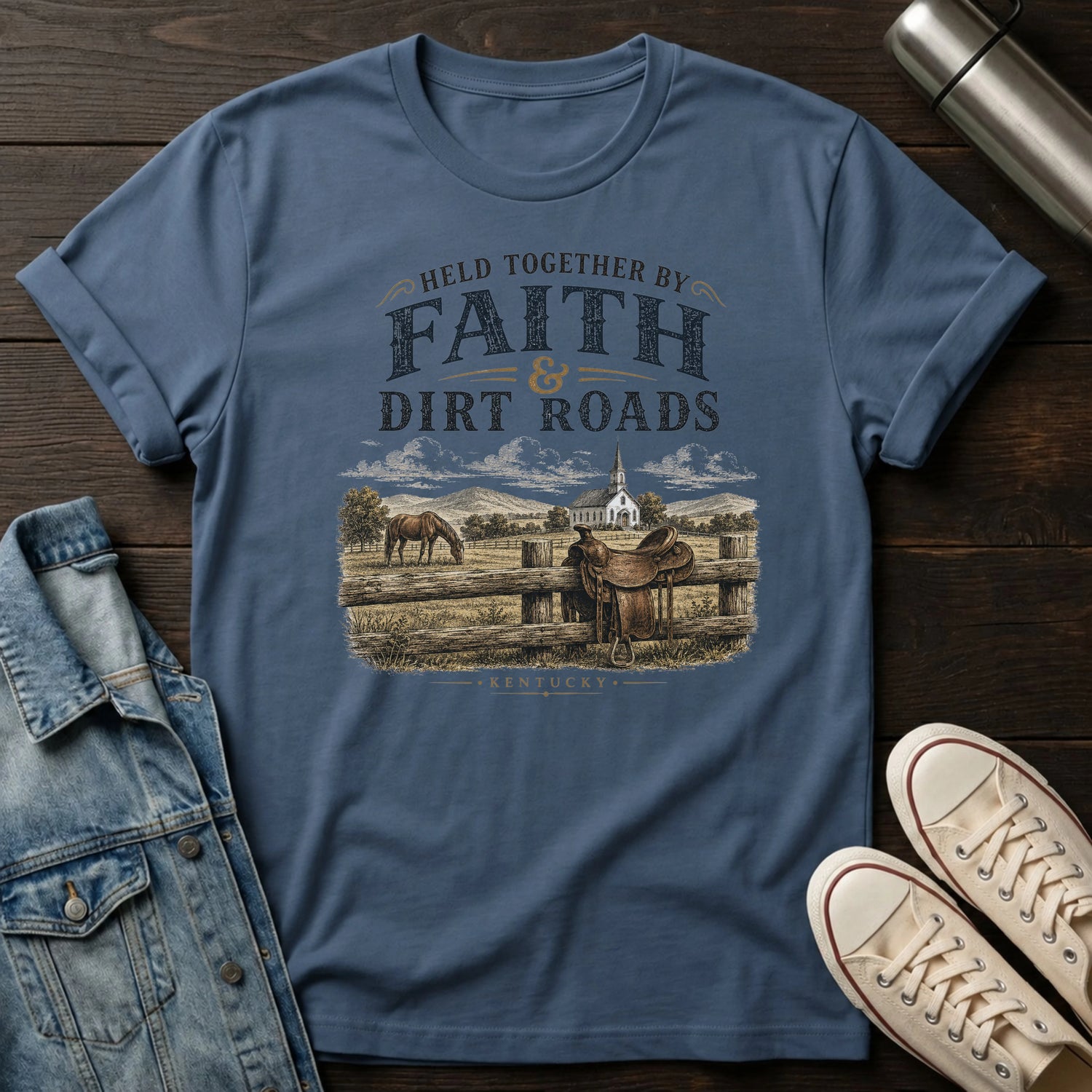 Faith and Dirt Roads T-Shirt