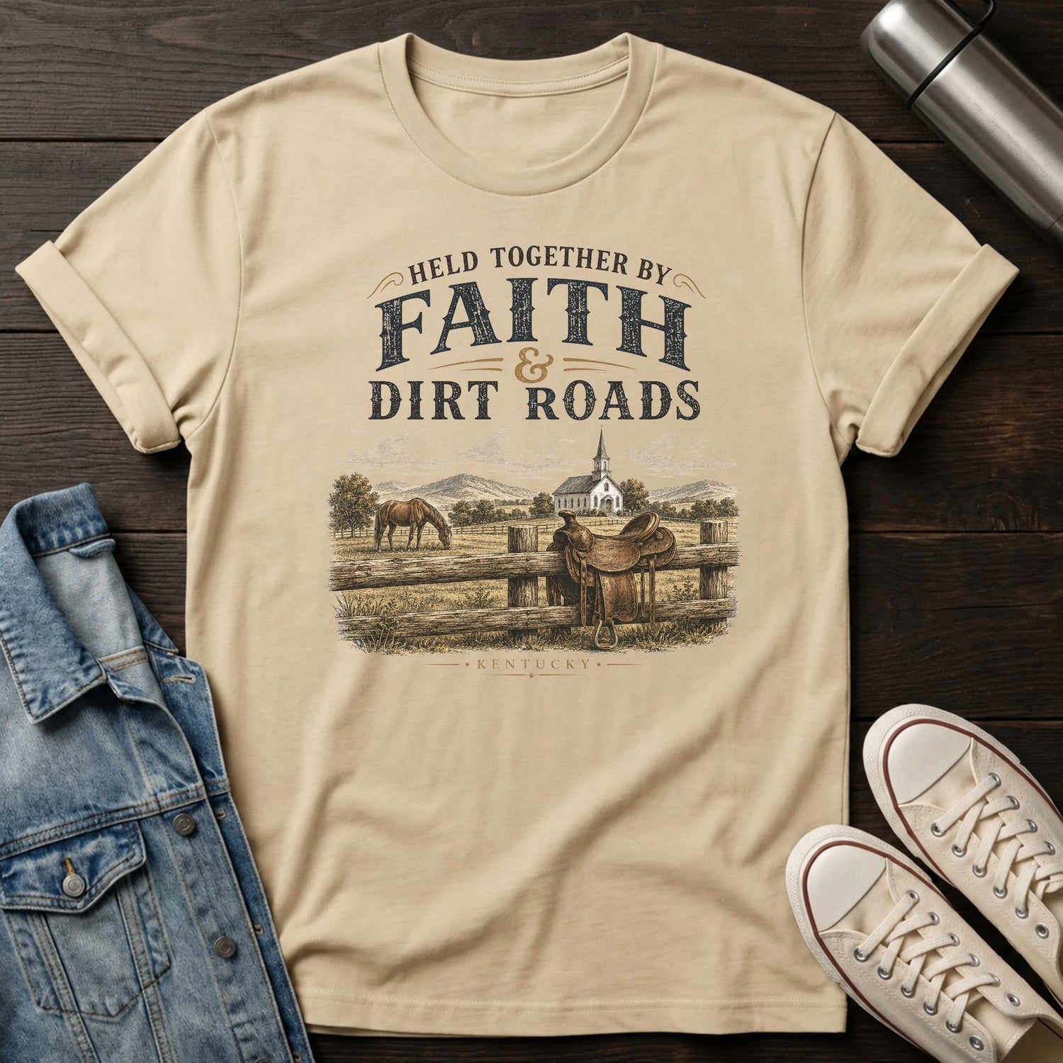 Faith and Dirt Roads T-Shirt