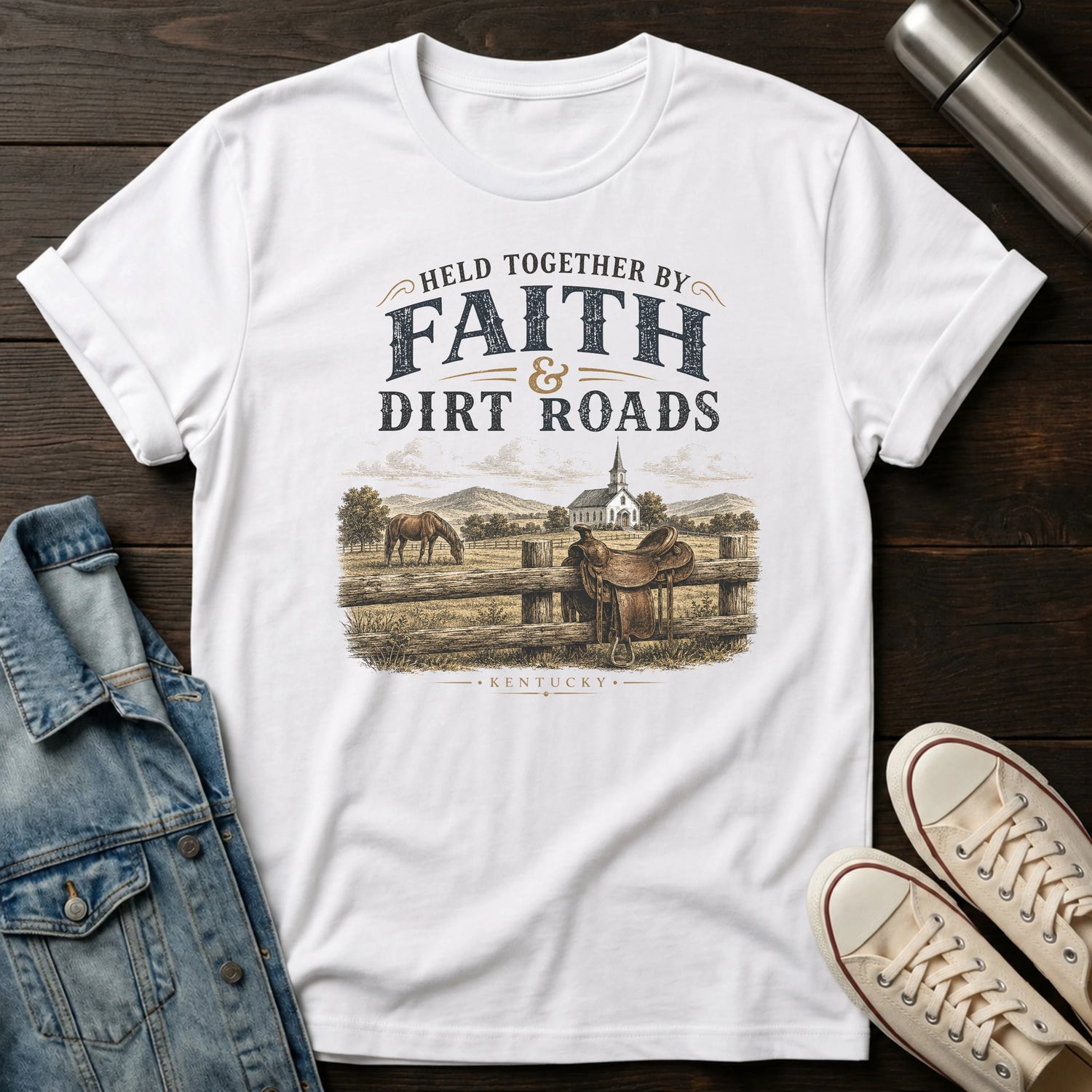 Faith and Dirt Roads T-Shirt