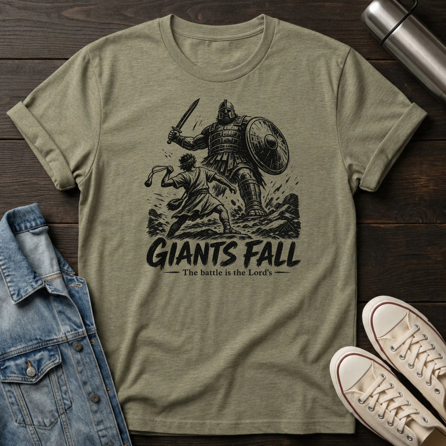Heather Military Green — Giants Fall T-Shirt