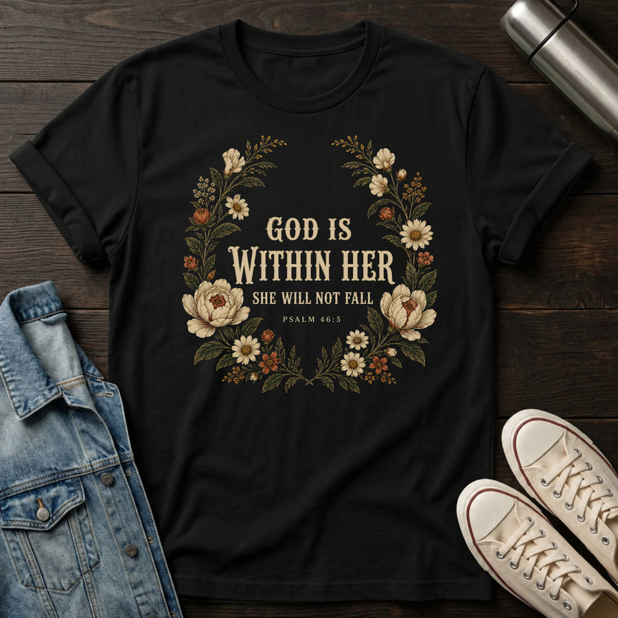 Black — God is Within Her T-Shirt