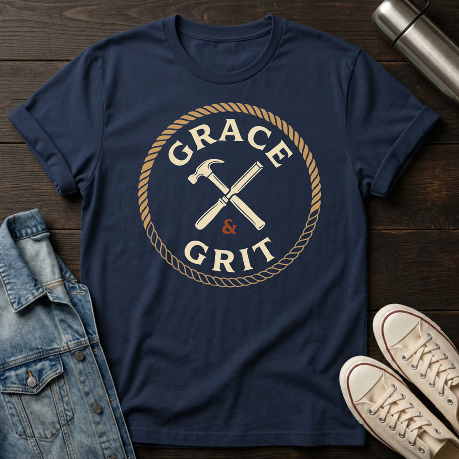 Navy — Grace & Grit Hammer T-Shirt