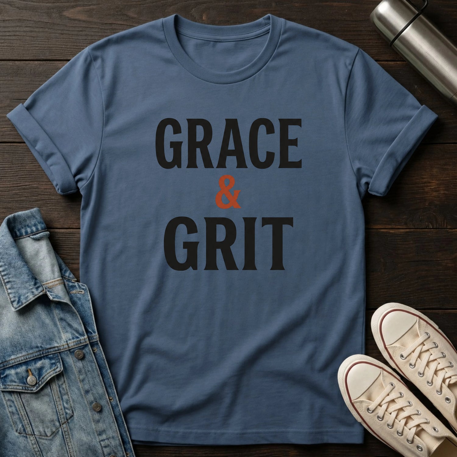 Grace & Grit (Typography) T-Shirt