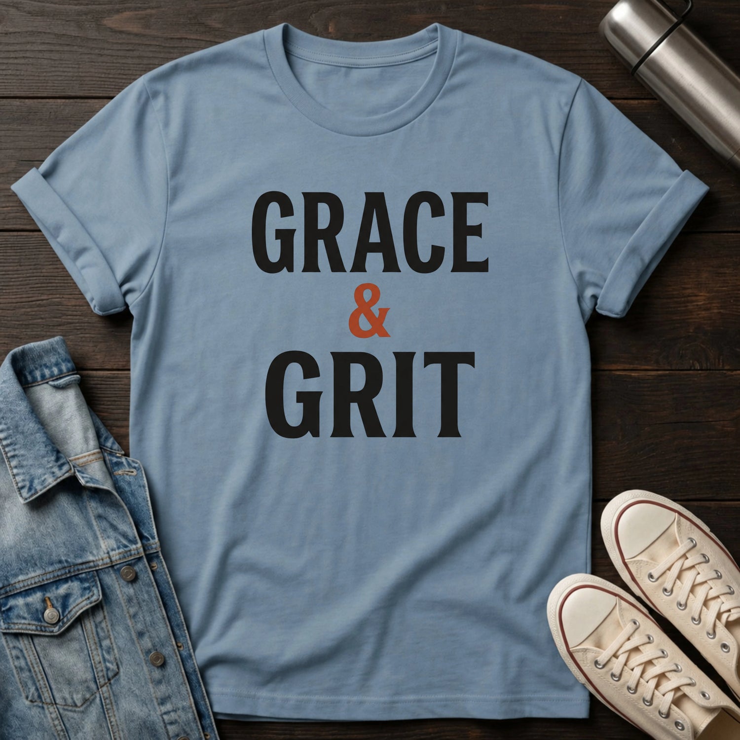 Grace & Grit (Typography) T-Shirt