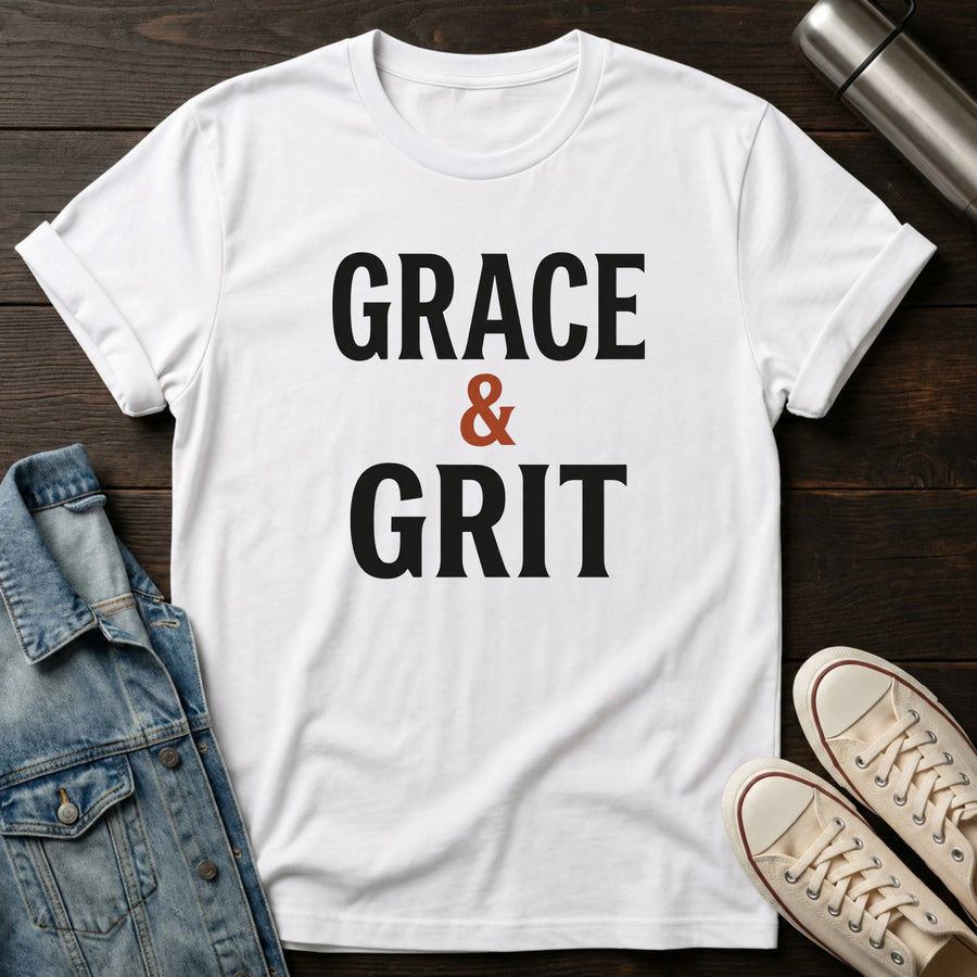 Grace & Grit (Typography) T-Shirt