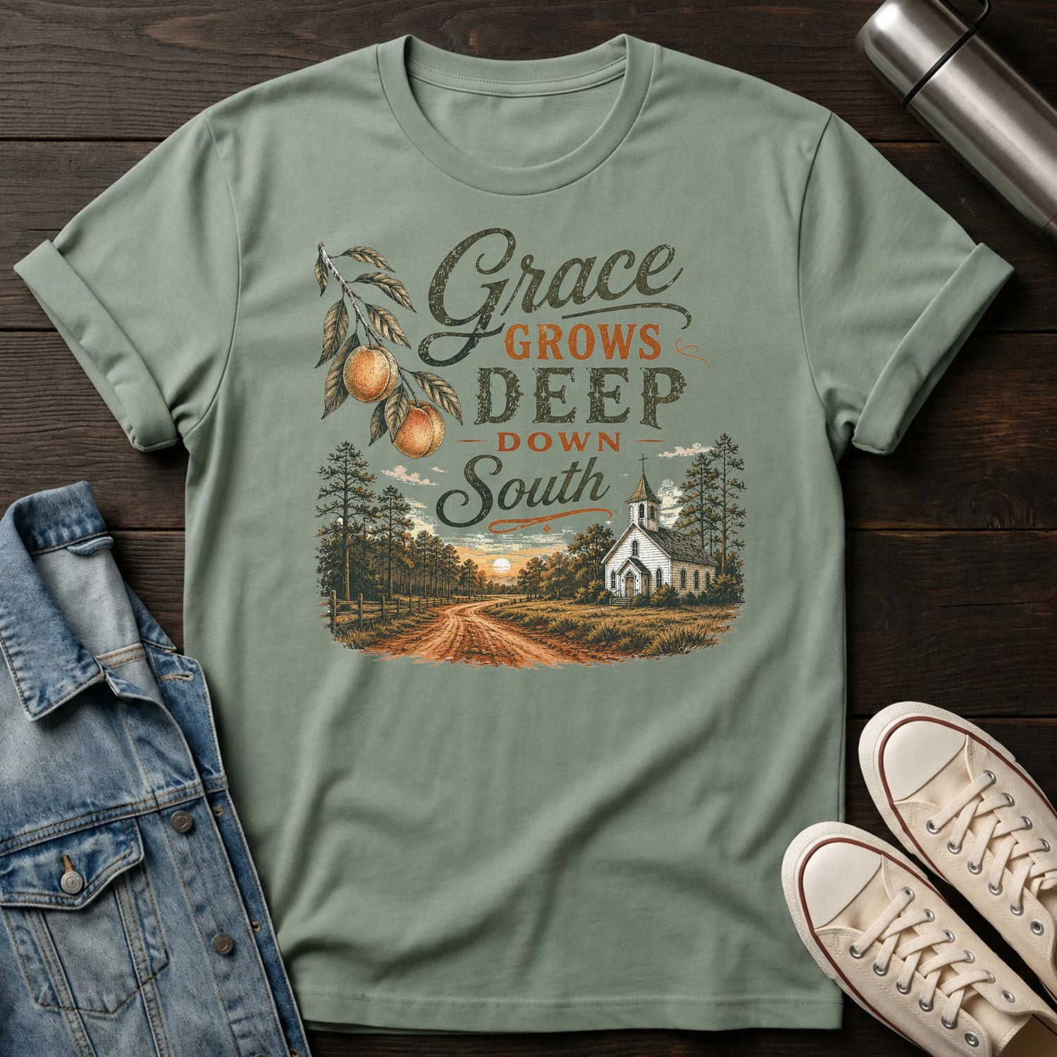 Grace Grows Deeper Down South T-Shirt