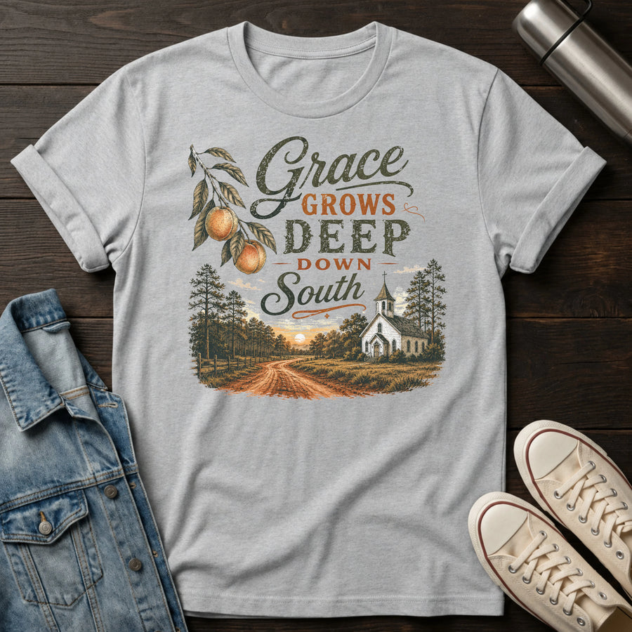 Grace Grows Deeper Down South T-Shirt