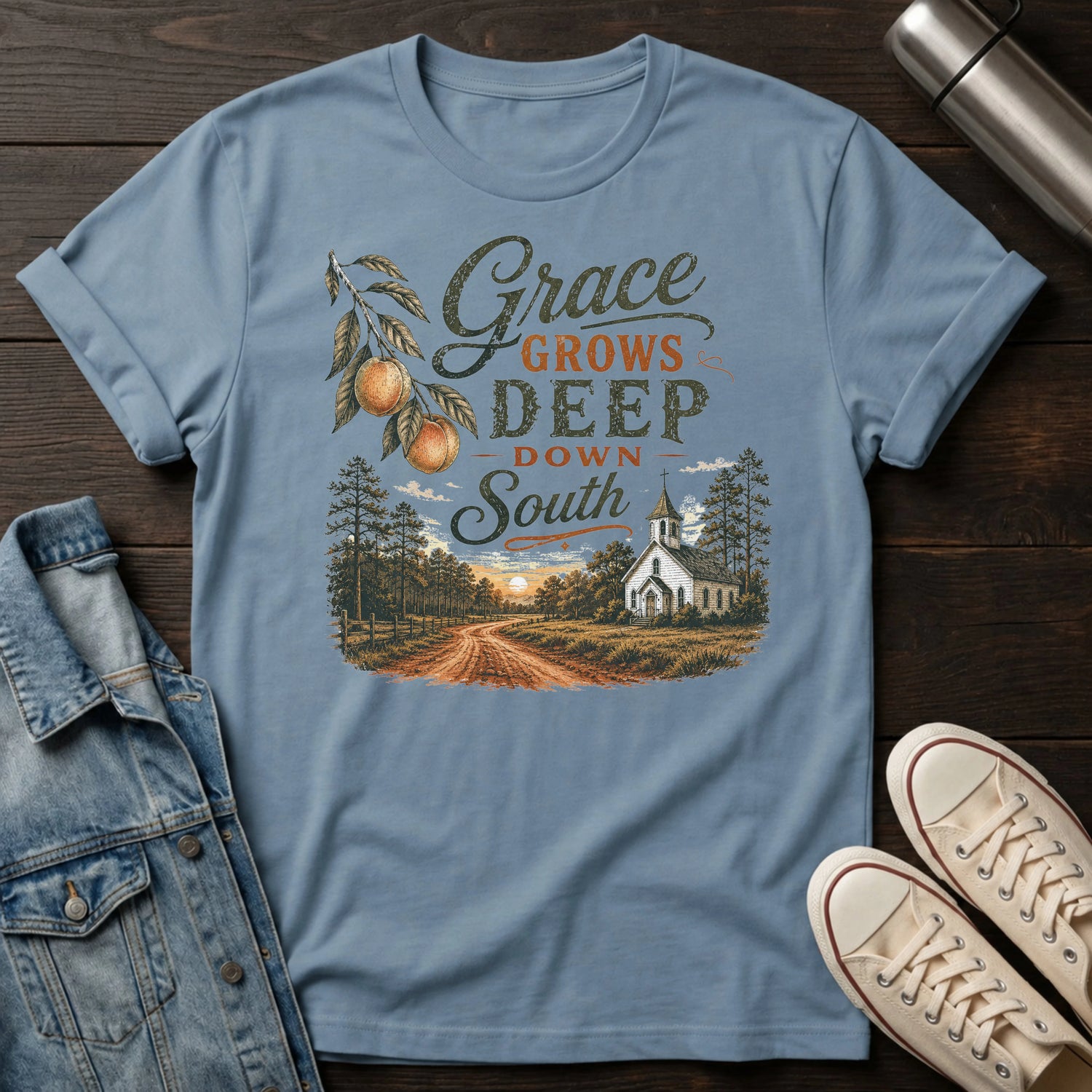 Grace Grows Deeper Down South T-Shirt