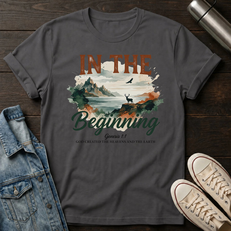 In The Beginning God T-Shirt