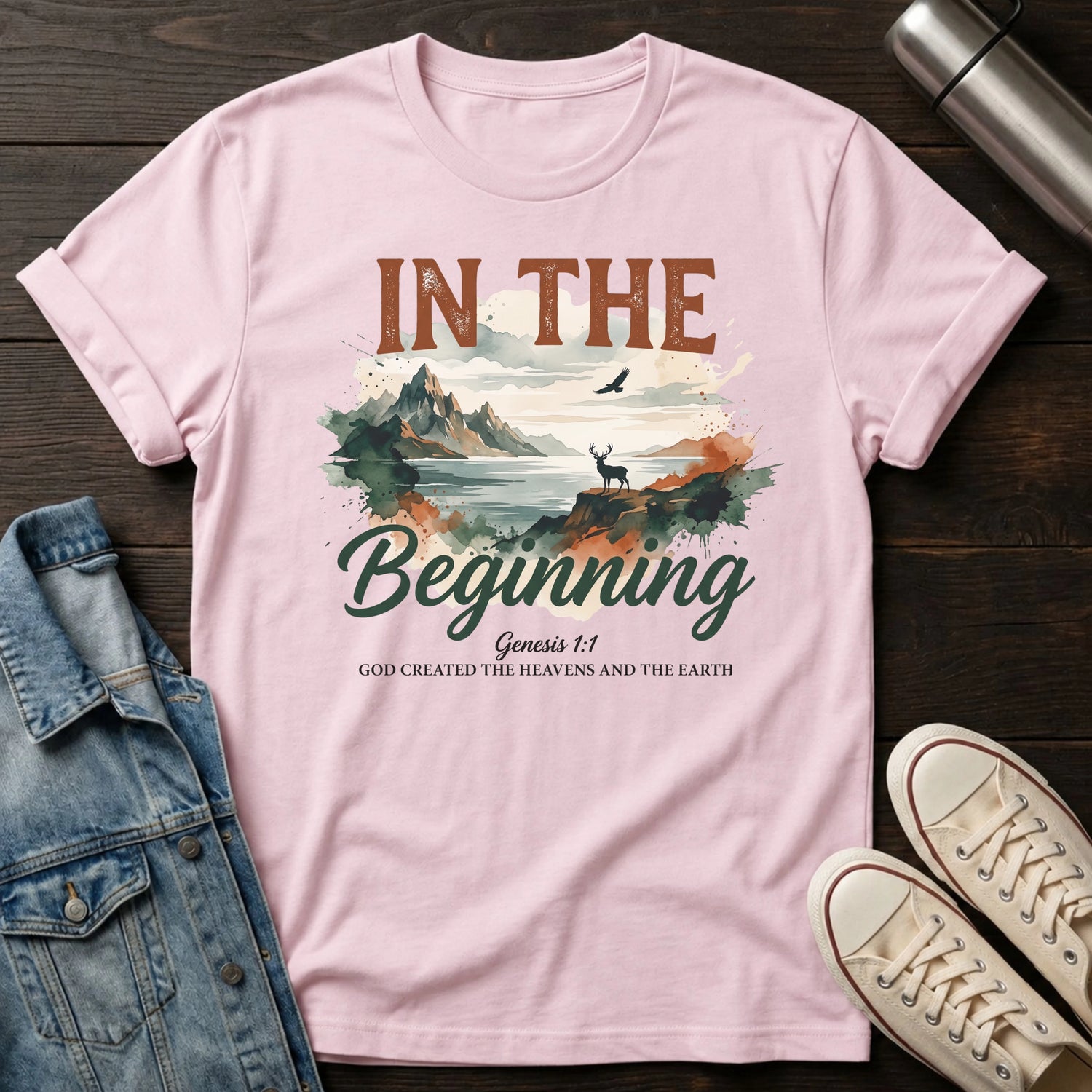 In The Beginning God T-Shirt