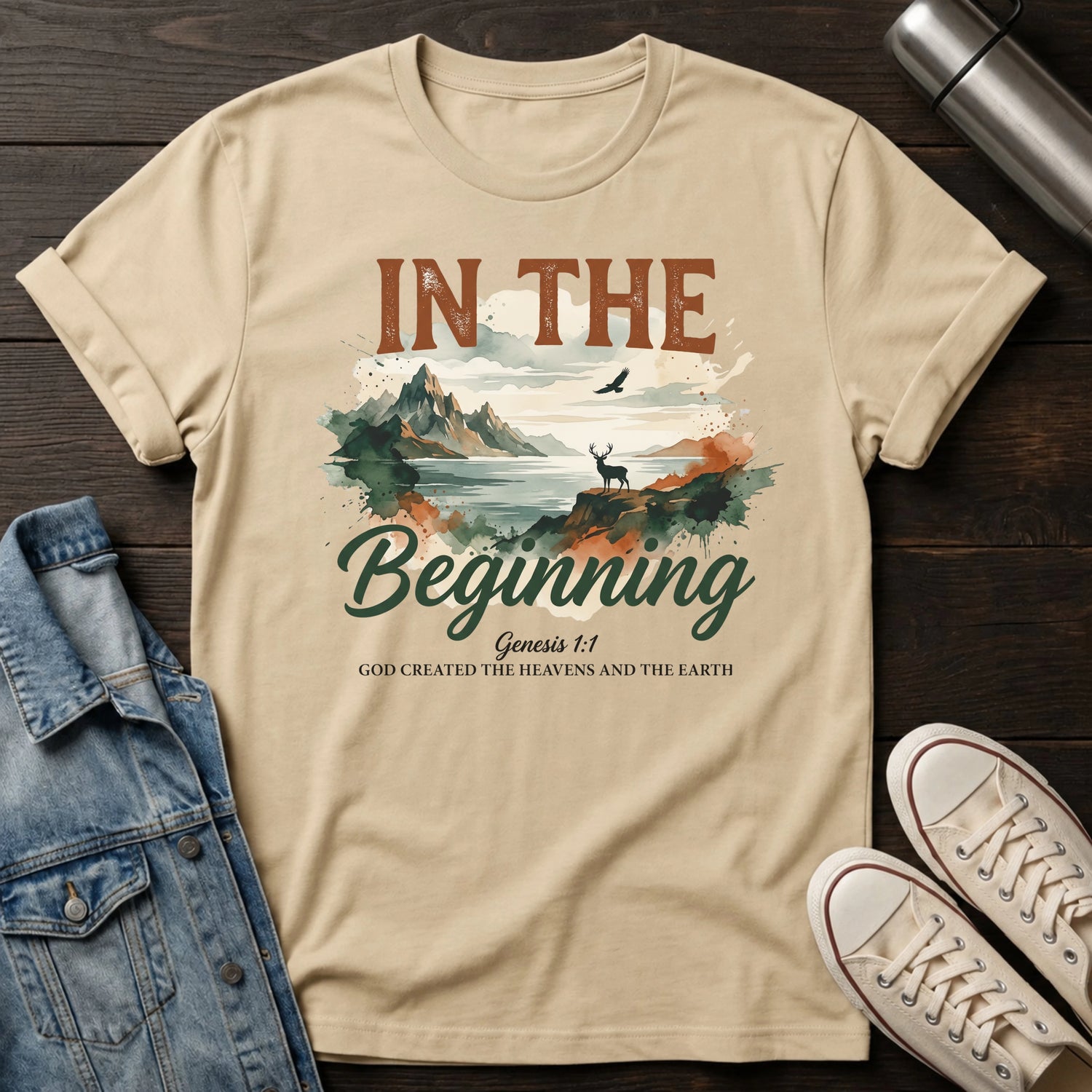 In The Beginning God T-Shirt