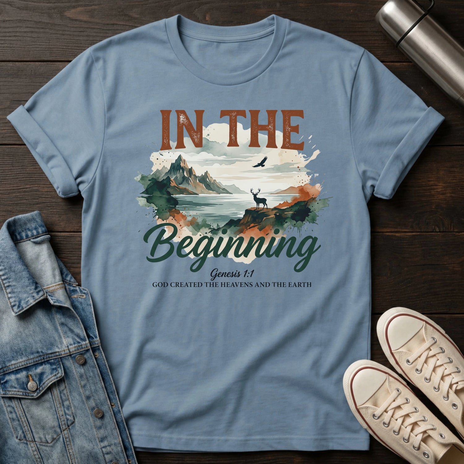 In The Beginning God T-Shirt