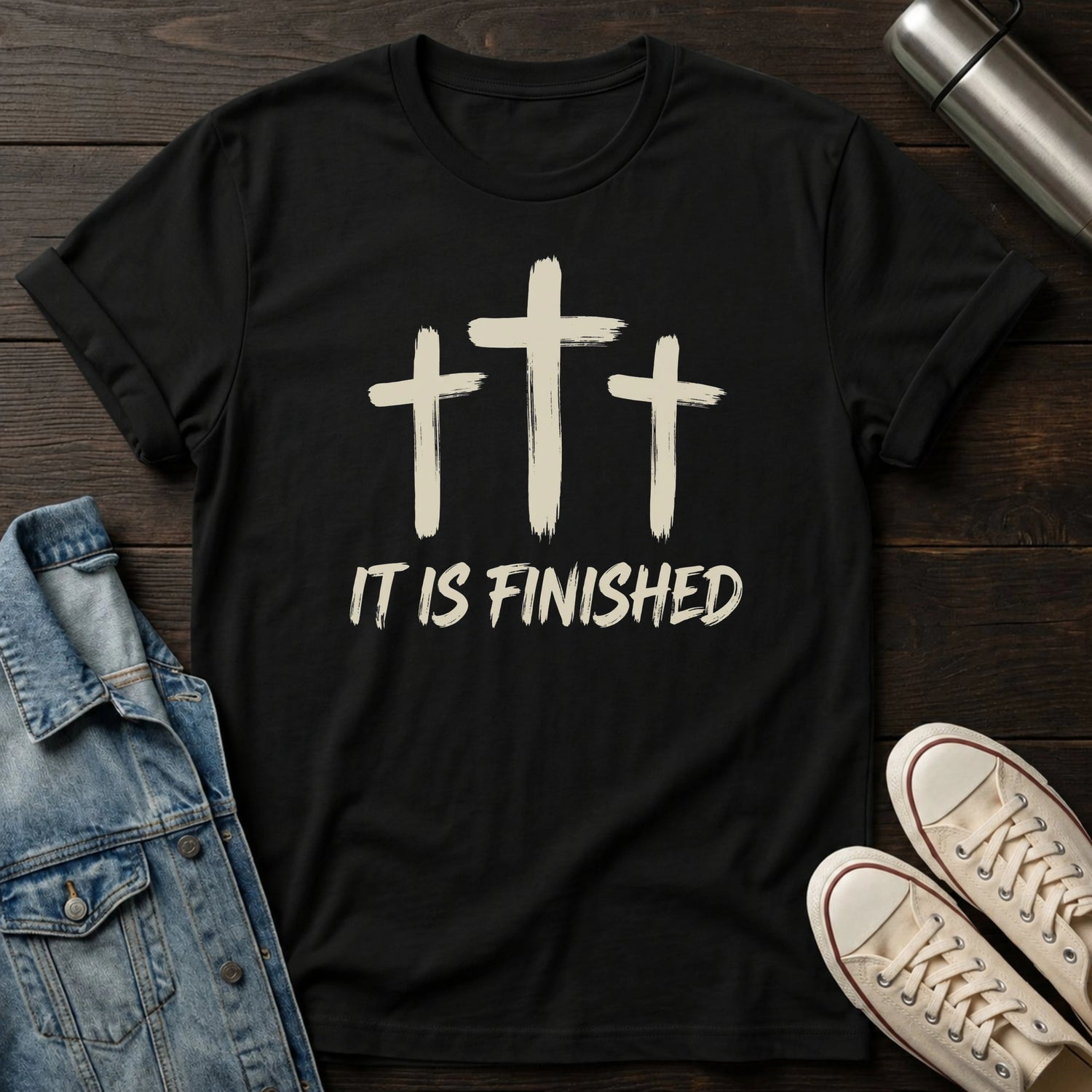 It Is Finished (Brush) T-Shirt