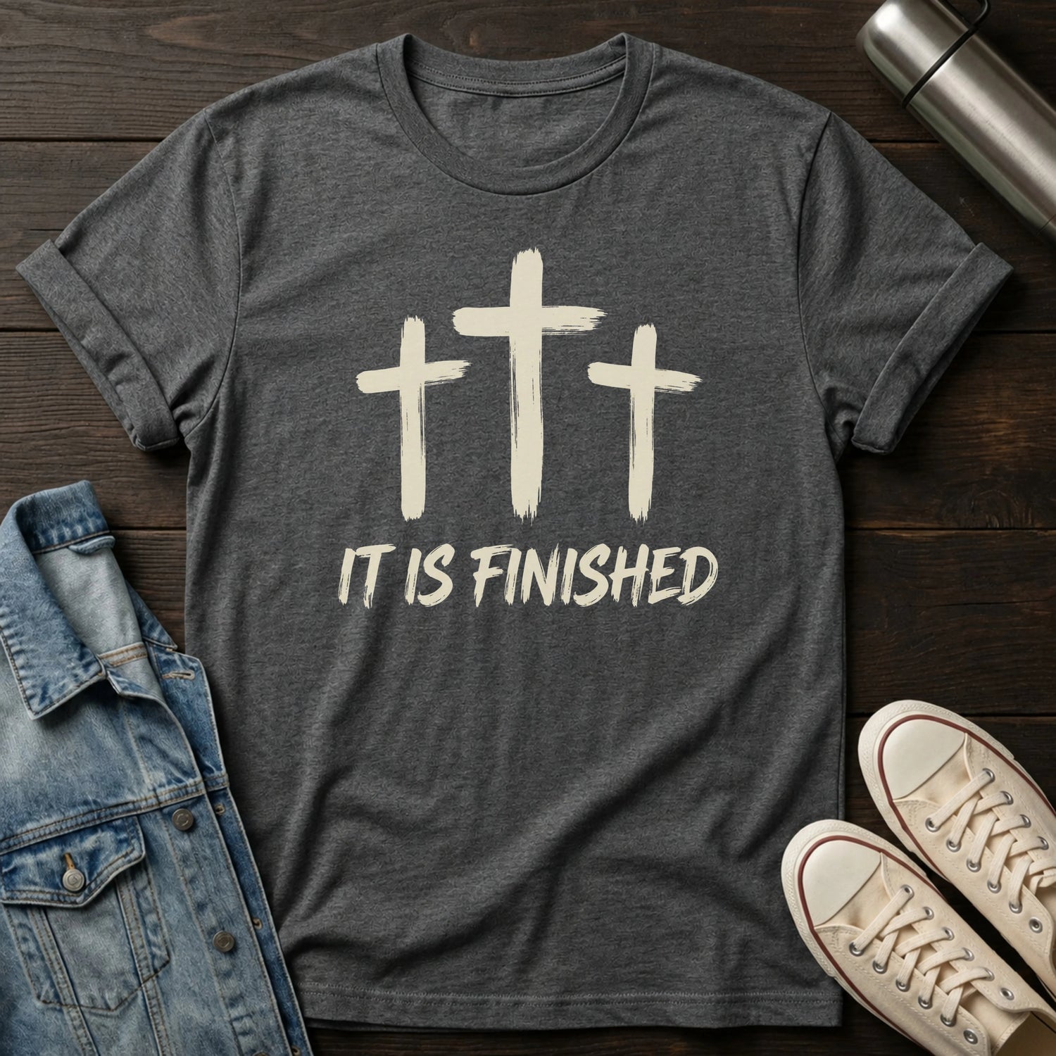 It Is Finished (Brush) T-Shirt