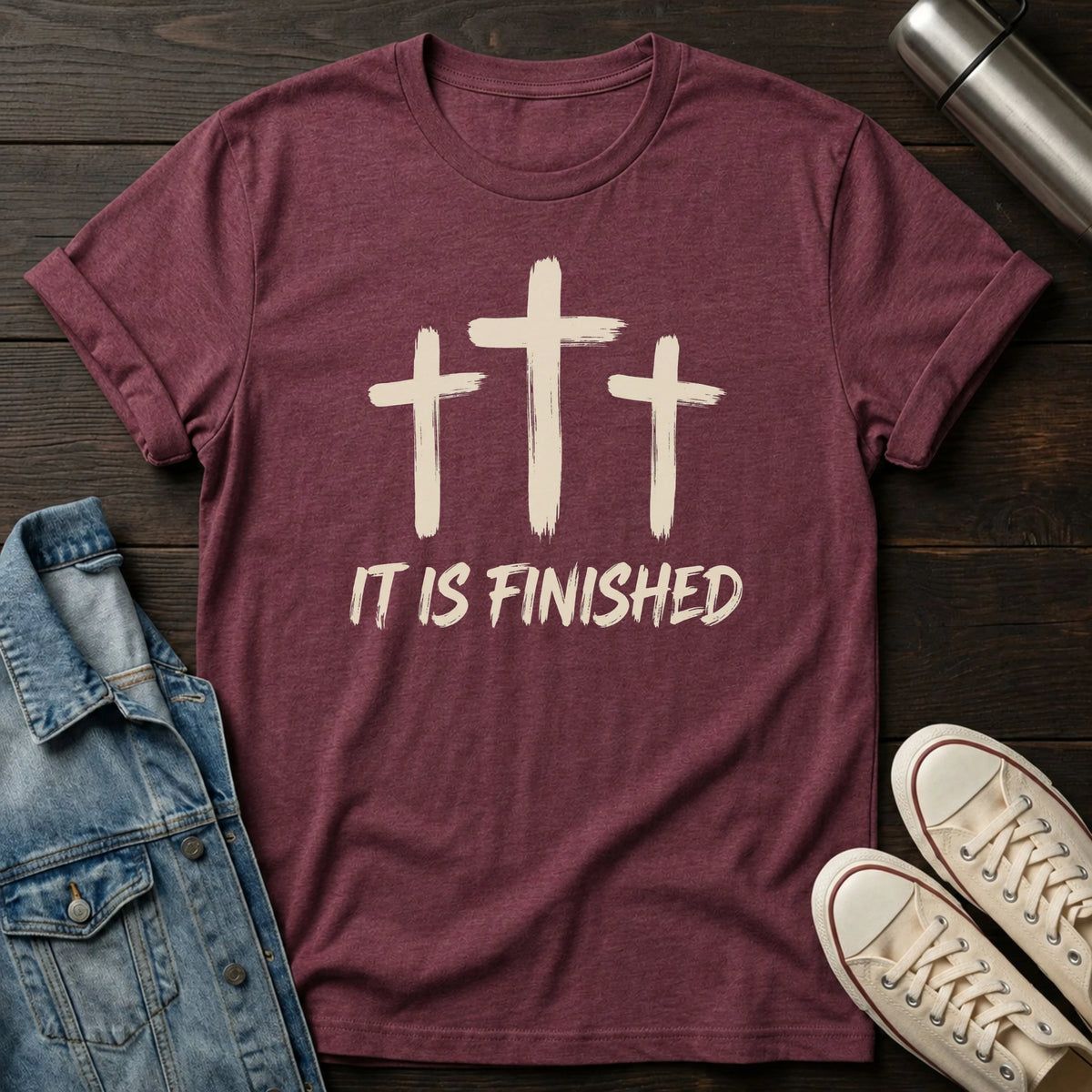 It Is Finished (Brush) T-Shirt