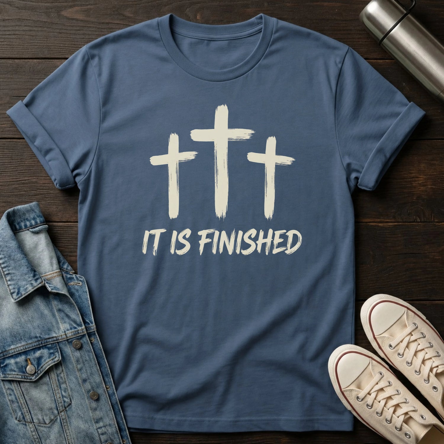 It Is Finished (Brush) T-Shirt