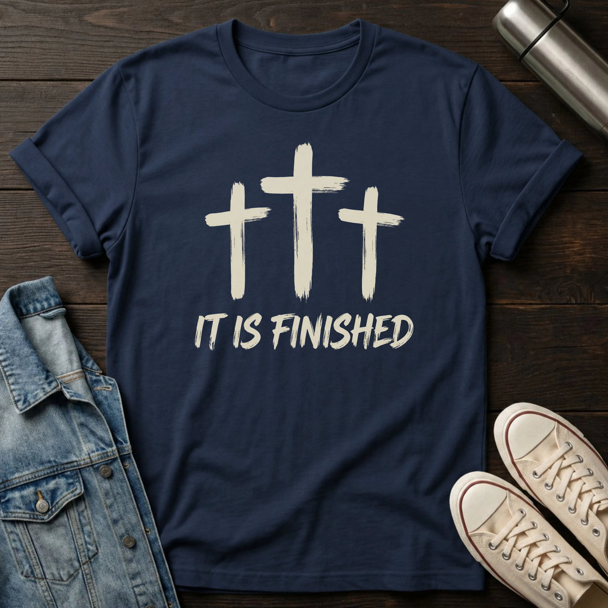 It Is Finished (Brush) T-Shirt