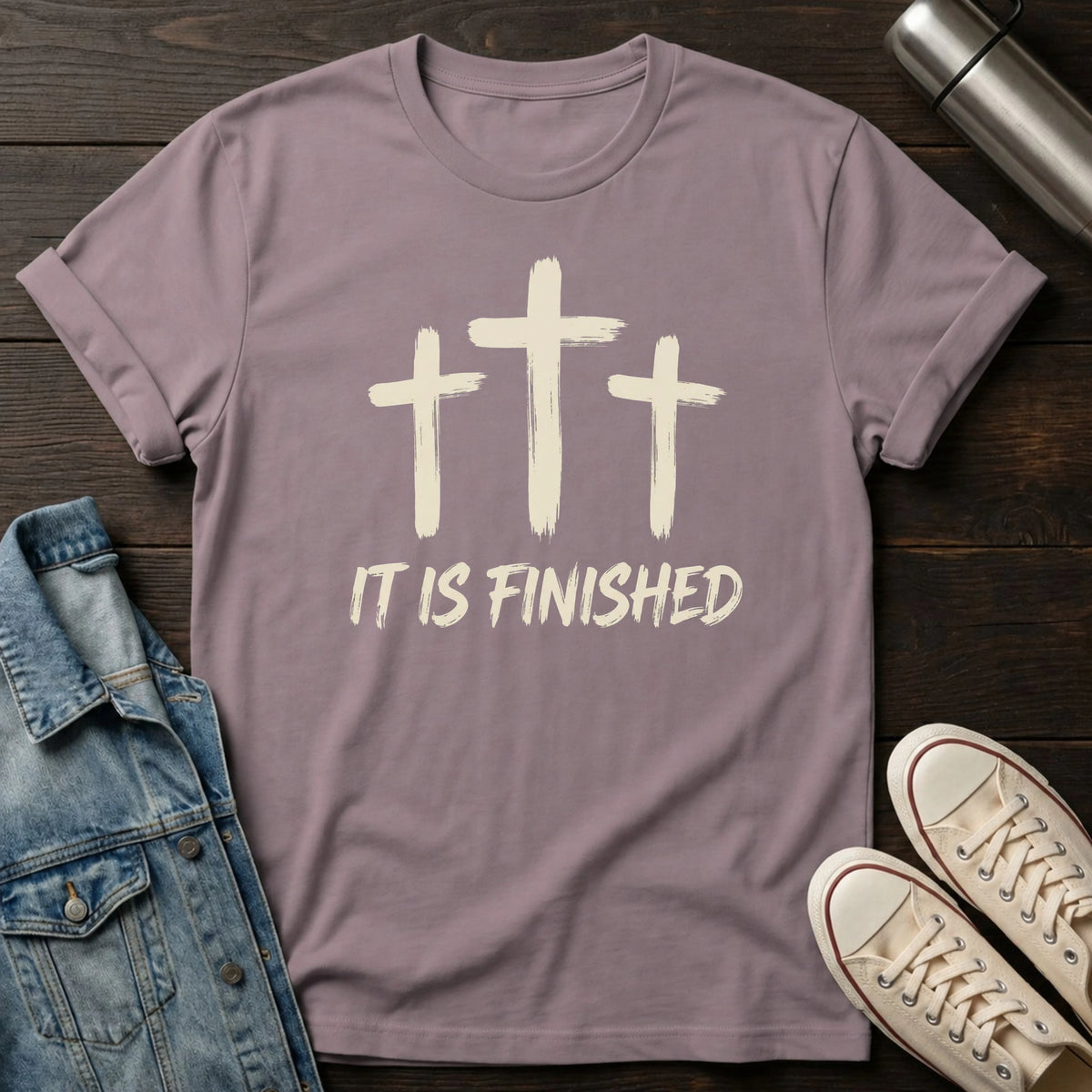 It Is Finished (Brush) T-Shirt