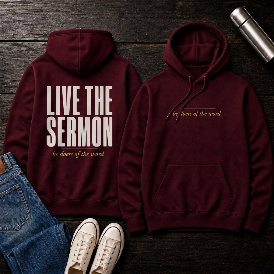 Burgundy — Live The Sermon Hoodie