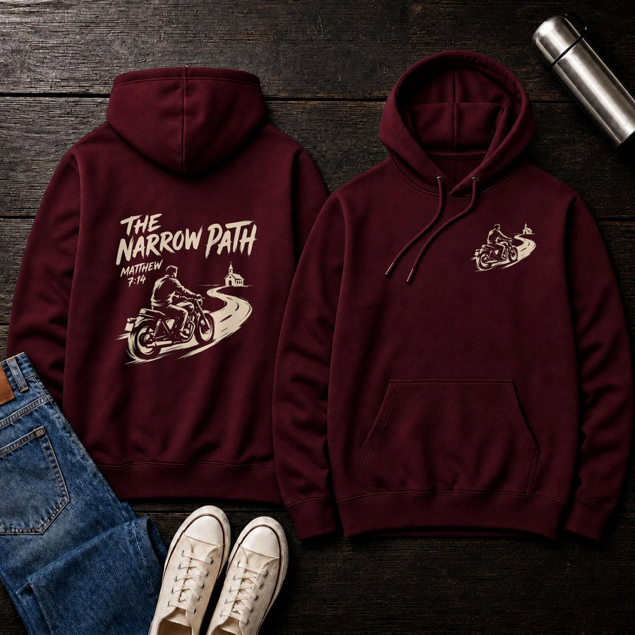 Burgundy — Narrow Path Hoodie