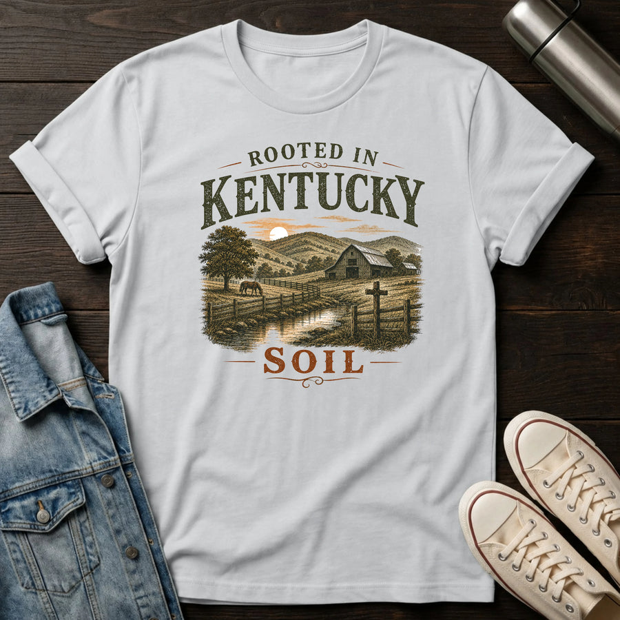 Ice Grey — Rooted in Kentucky Soil T-Shirt