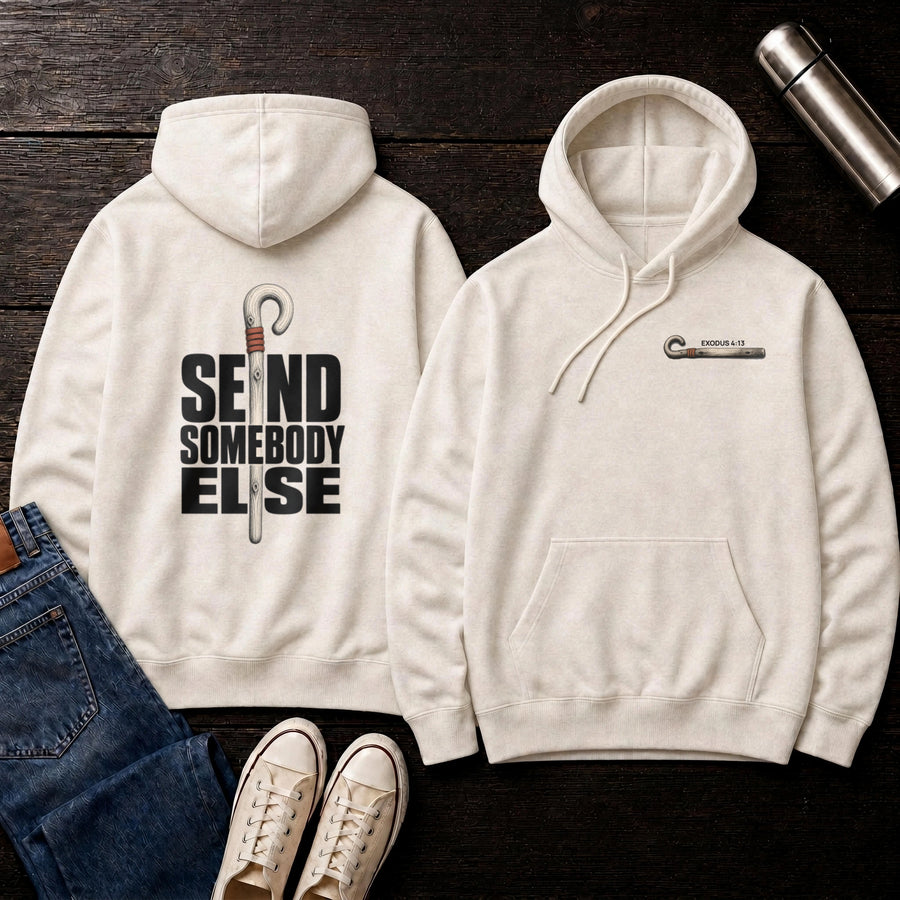 Oatmeal Heather — Send Somebody Else Hoodie