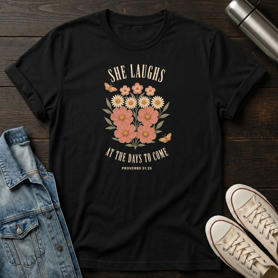 Black — She Laughs T-Shirt