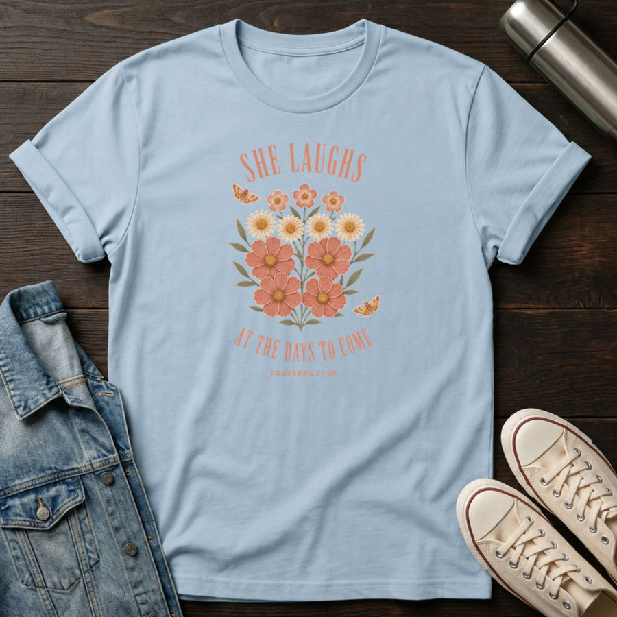 Light Blue — She Laughs T-Shirt