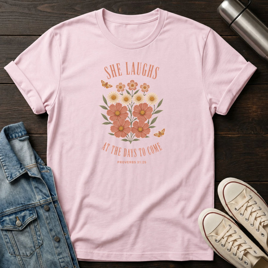 Light Pink — She Laughs T-Shirt